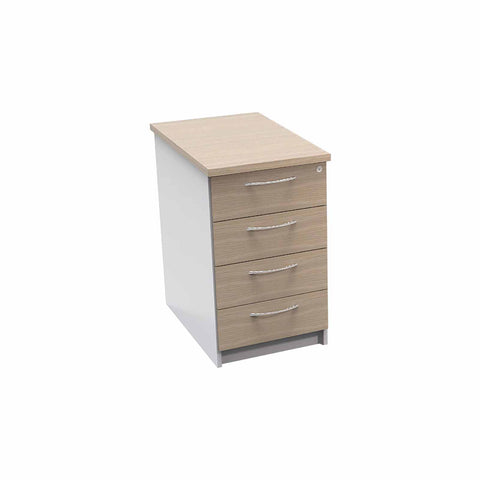 Desk Height 4 Drawer Pedestal Slim W320 x D600 x H740mm