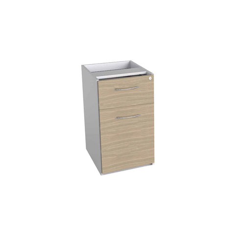 MADE TO ORDER Fixed 2 Drawer Pedestal Slim W310 x D530 x H516mm