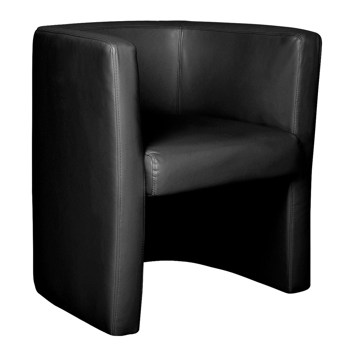 Milano – Stylish &amp; Modern Low Back Leather Faced Tub Chair