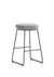 Turin Black Frame Fabric Seat Stool