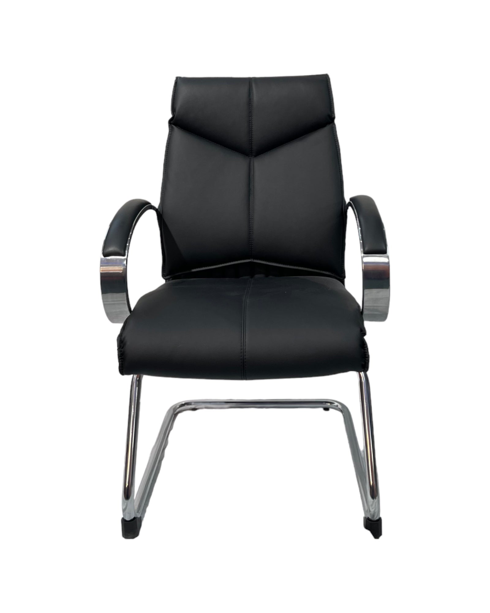 Valentino Black Leather Meeting Chair