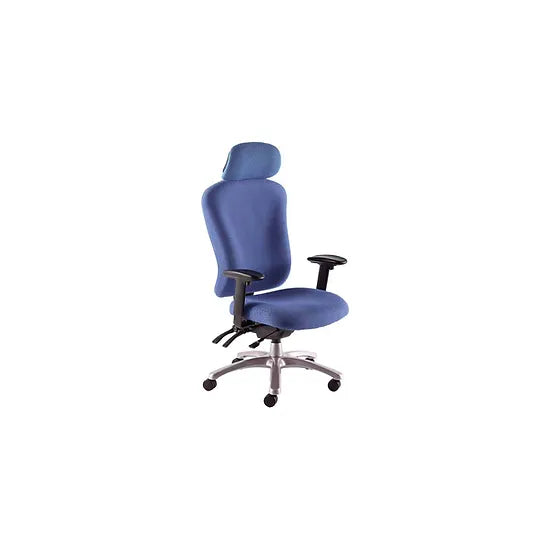 Zircon 4 Upholstered 24 Hour Ergonomic Chair with Headrest