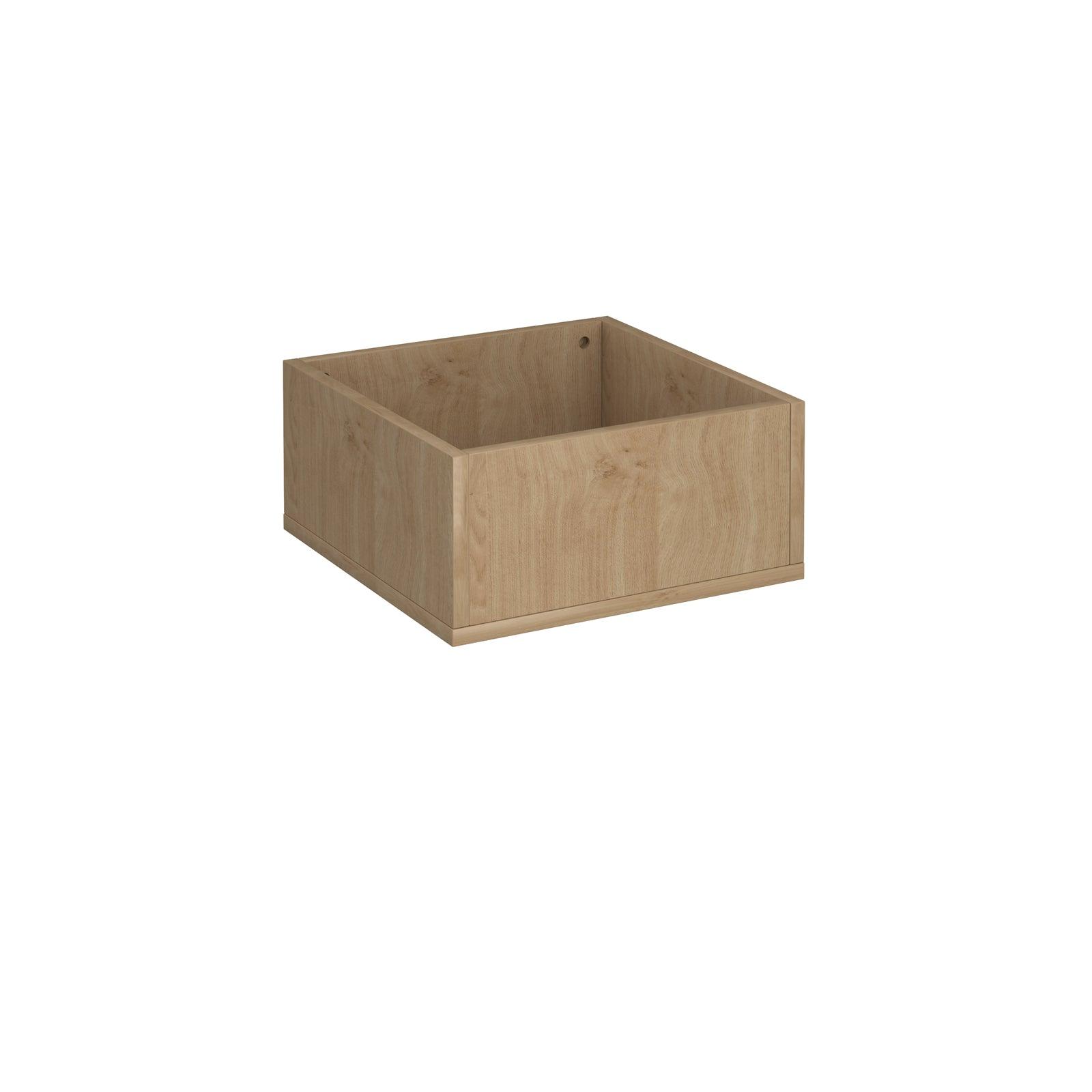 Flux modular storage single wooden planter box - Kendal Oak