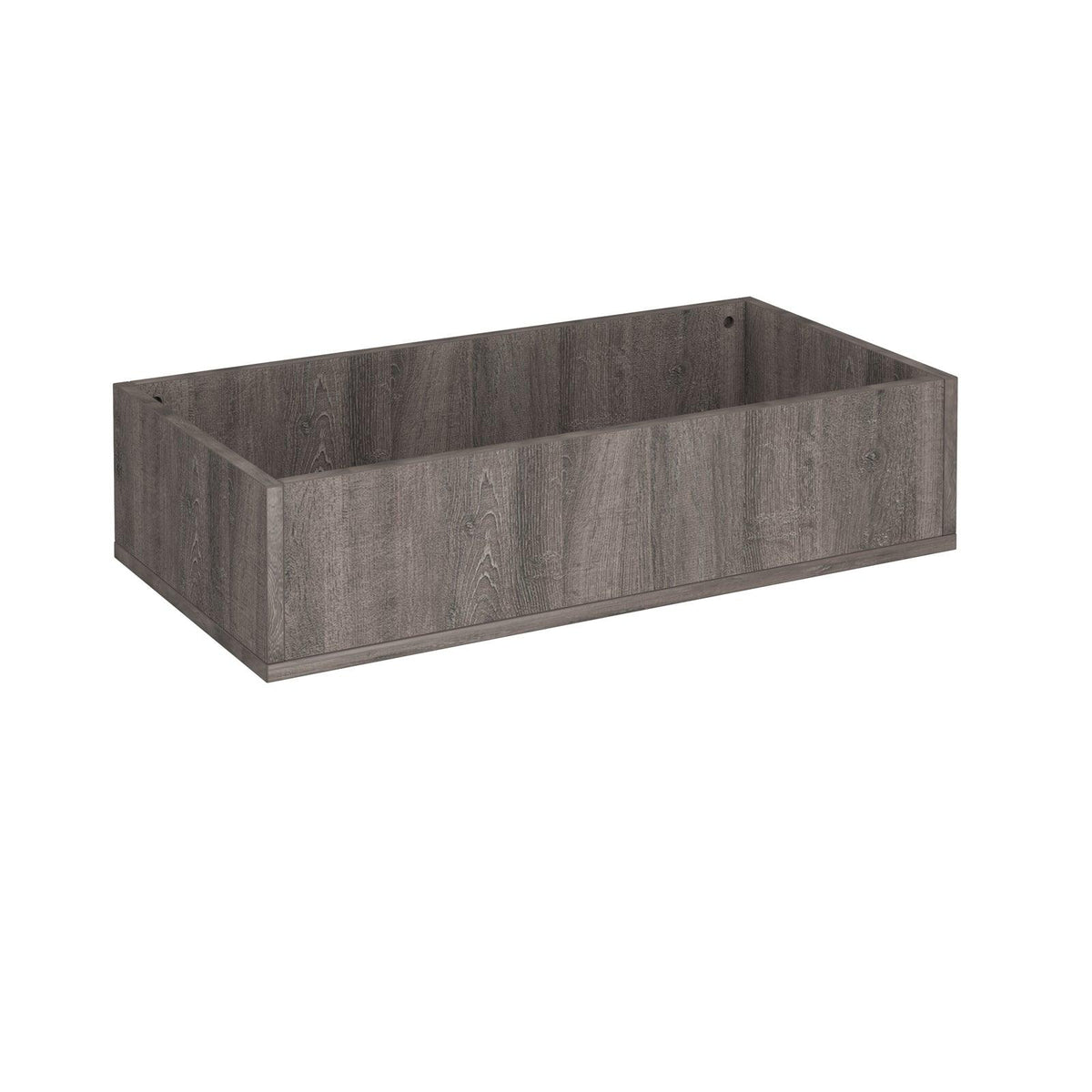 Flux modular storage double wooden planter box - Grey Oak